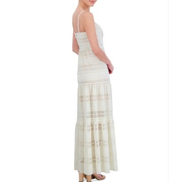 Anthropologie Cream Midi Dress - Picture 5 of 8